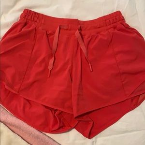Lululemon Hotty Hot Short 4” red size 8